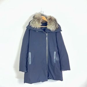 Derek Lam 10 Crosby Jacket Down Coat Real Fox
